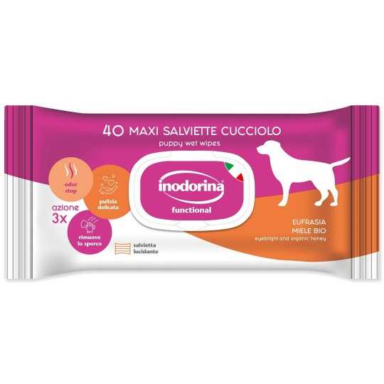 Inodorina törlőkendők kölyökkutyáknak 40db