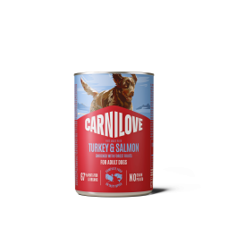 Carnilove Dog Can Paté Made with Salmon & Turkey 400 g