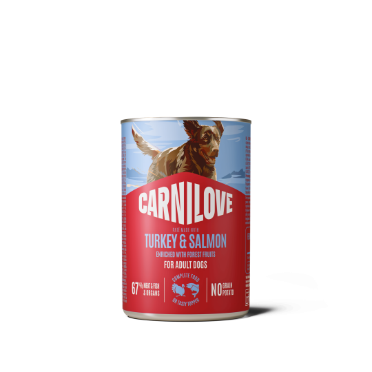 Carnilove Dog Can Paté Made with Salmon & Turkey 400 g