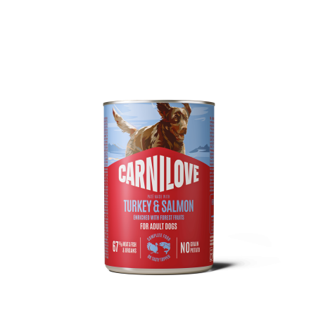 Carnilove Dog Can Paté Made with Salmon & Turkey 400 g