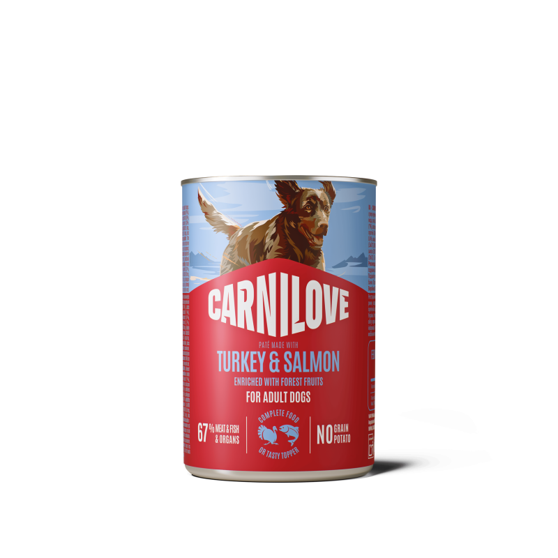 Carnilove Dog Can Paté Made with Salmon & Turkey 400 g