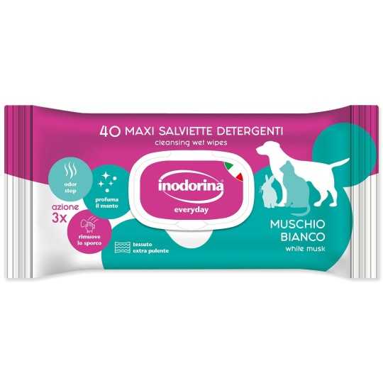 Inodorina Törlőkendő Muskusz 40db