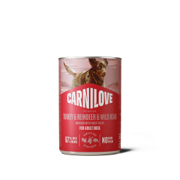 Carnilove Dog Can Paté Made with Turkey & Reindeer & Wildboar 400 g