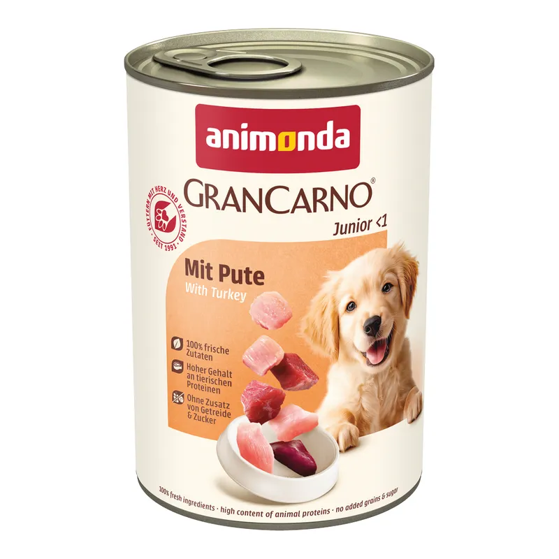Animonda Gran Carno Junior konzerv pulykával 400g