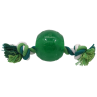 Dog Fantasy Strong Mint labda kötéllel 8,2 cm zöld