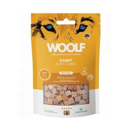 Csemege Woolf Dog Soft Cubes Nyúl 100 g