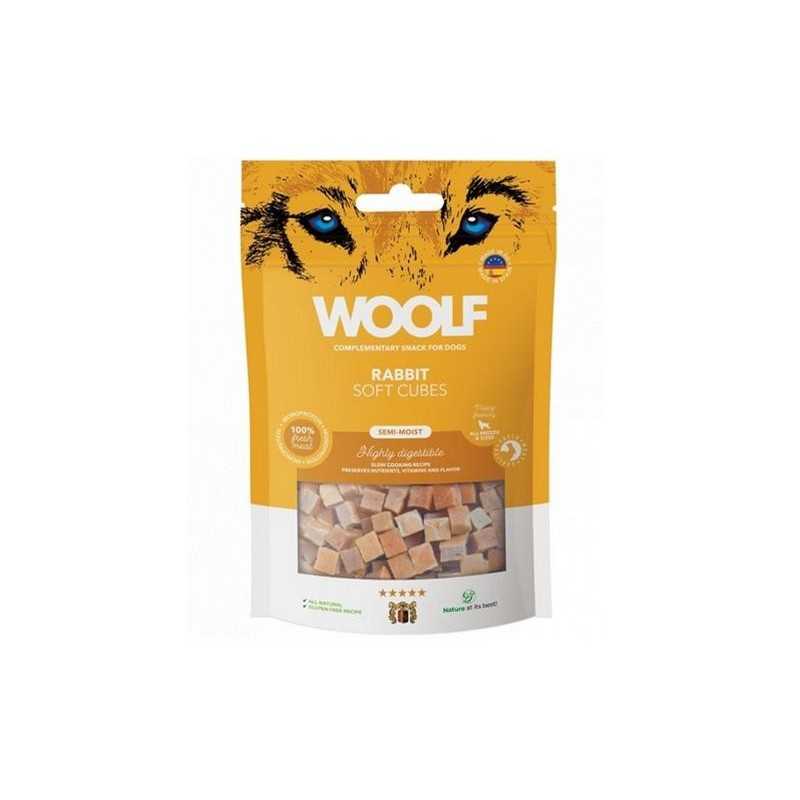Csemege Woolf Dog Soft Cubes Nyúl 100 g