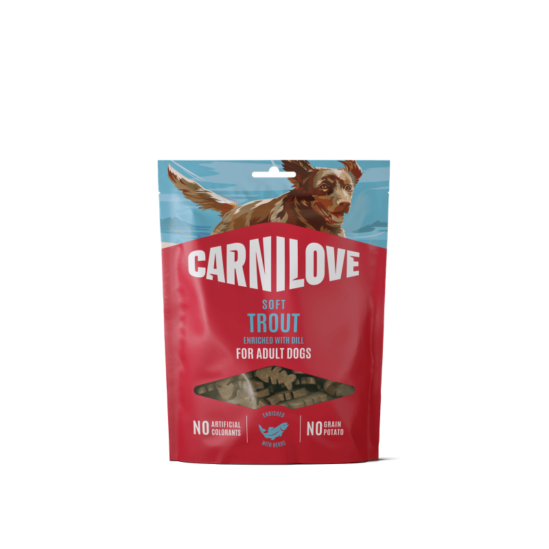 Carnilove Dog Soft Snack Trout enriched with Dill 200 g