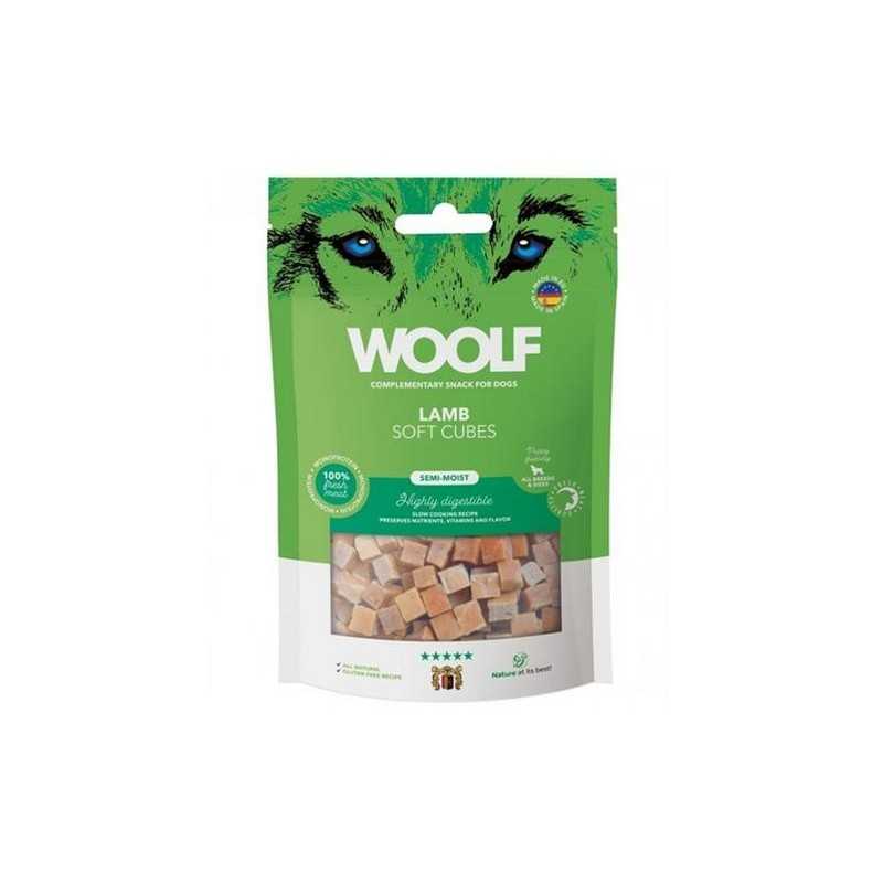 Woolf puha kocka alakú jutalomfalat bárányhússal, 100 g