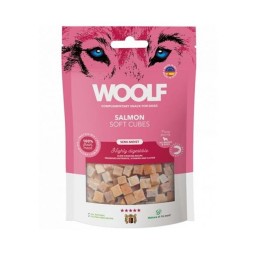 Csemege Woolf Dog Soft Cubes Lazac 100 g