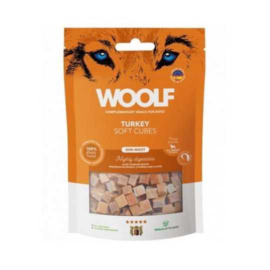 Csemege Woolf Dog Soft Cubes Pulyka 100 g