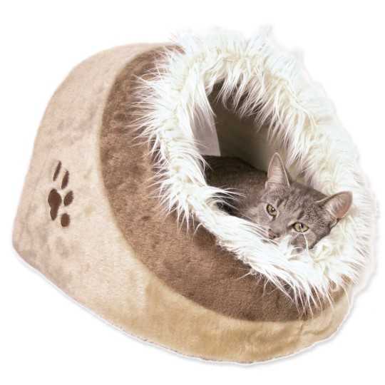 Trixie Minou plüss bújócska bézs-barna 35x26x41cm