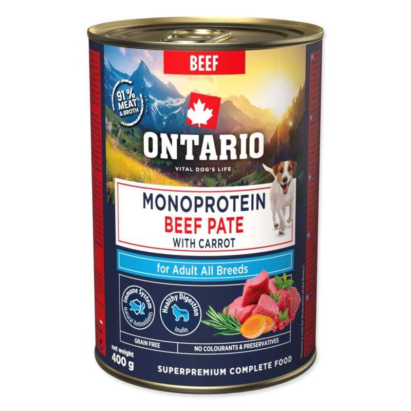 Ontario Adult monoprotein marhahús pástétom sárgarépával 400g