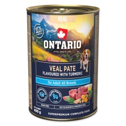 Ontario Adult borjú pástétom kurkuma ízesítéssel 400g