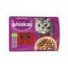 Mars WHISKAS tasak macskáknak Hús válogatás csirke és borsó&marhahús&pulyka&bárány és répa lében 4 x 85 g