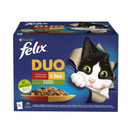 Felix Fantastic DUO tasakok macskáknak 12×85 g