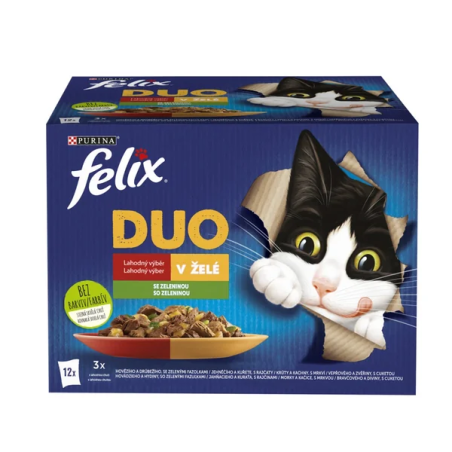 Felix Fantastic DUO tasakok macskáknak 12×85 g