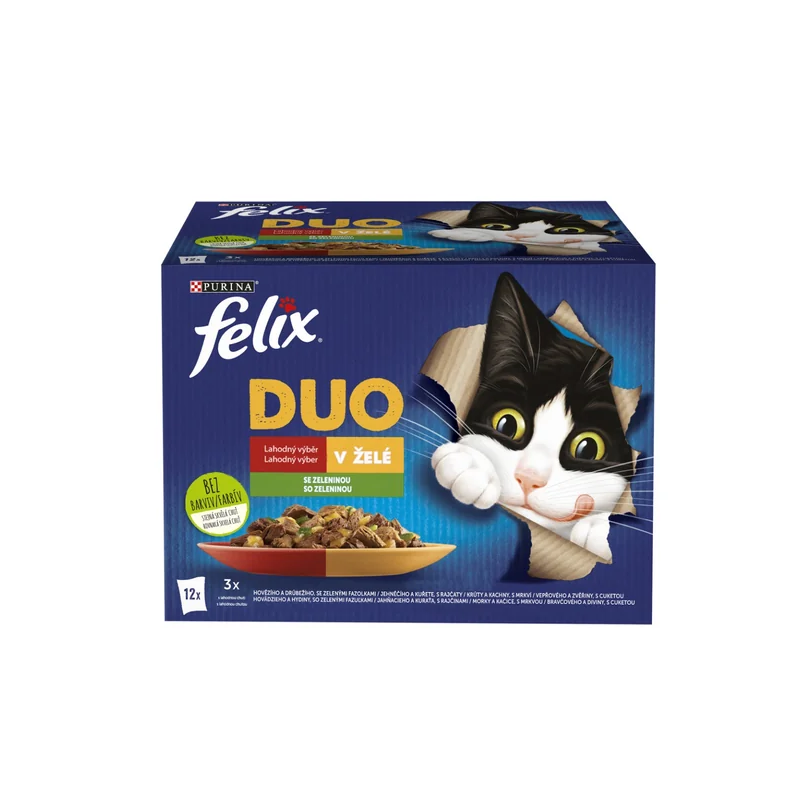 Felix Fantastic DUO tasakok macskáknak 12×85 g
