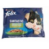 Nestlé FELIX Fantastic macska Multipack csirke paradicsommal & marhahús sárgarépával zselé tasak 4x85 g