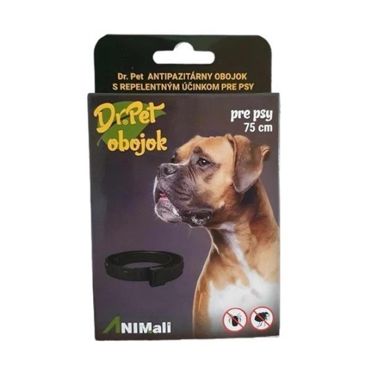 Dr.Pet antiparazita nyakörv kutyáknak 75 cm repellens hatású (kullancs- és bolhataszító nyakörv kutyáknak)