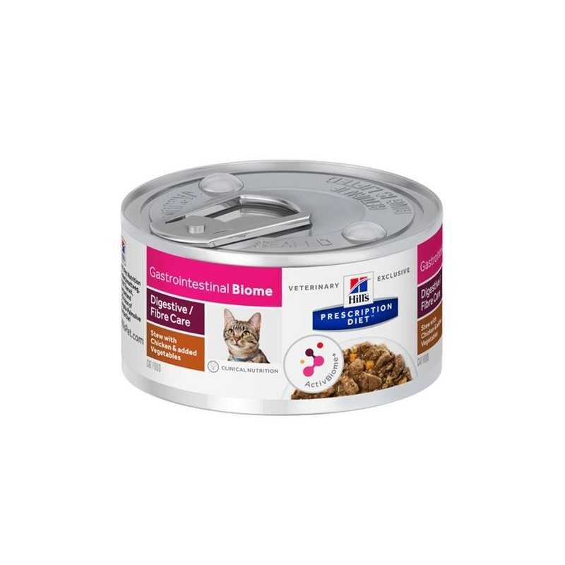 HILLS Diet Feline GI BIOME Stew csirke, zöldség konzerv 82 g