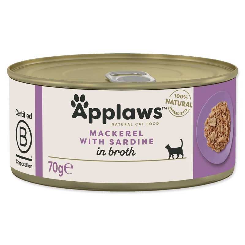 Applaws Cat makréla és szardínia konzerv 70g