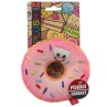 Dog Fantasy játék fánk arccal rózsaszín 12cm