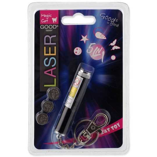 Laser Magic Cat játék, 5 motívummal, 7cm