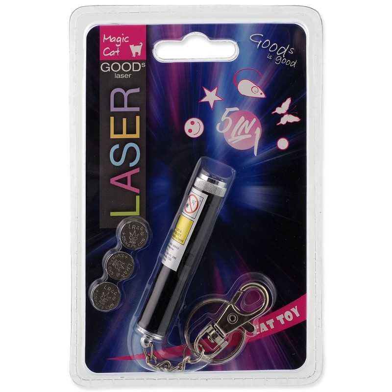 Laser Magic Cat játék, 5 motívummal, 7cm
