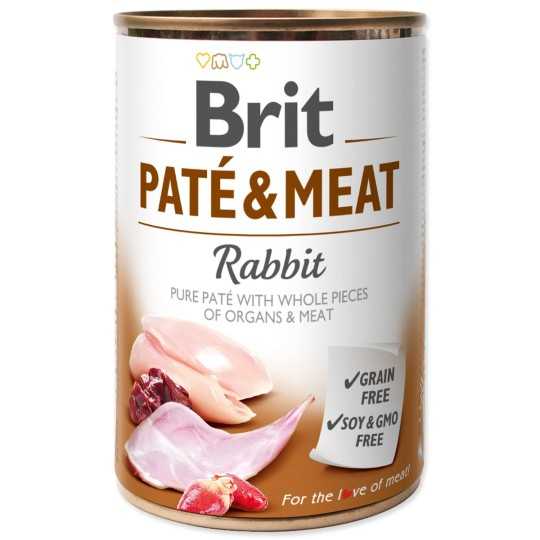 Brit Paté & Meat Nyúl 400 g konzerv