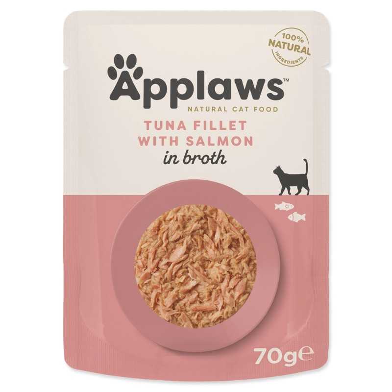 Applaws macska alutasak tonhal és lazac zselében 70g