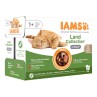 IAMS Delights Adult földi hús szószban multipack 1020g (12x85g)