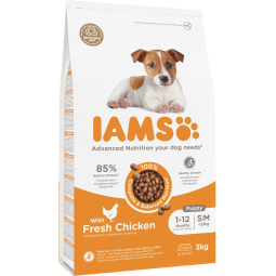 IAMS Dog Puppy Small & Medium Chicken 3kg kutyatáp