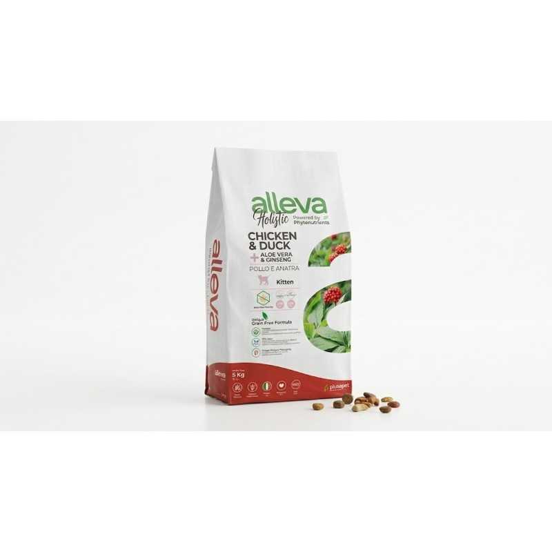Alleva HOLISTIC macska kölyök csirke & kacsa & aloe vera & ginszeng 5 kg