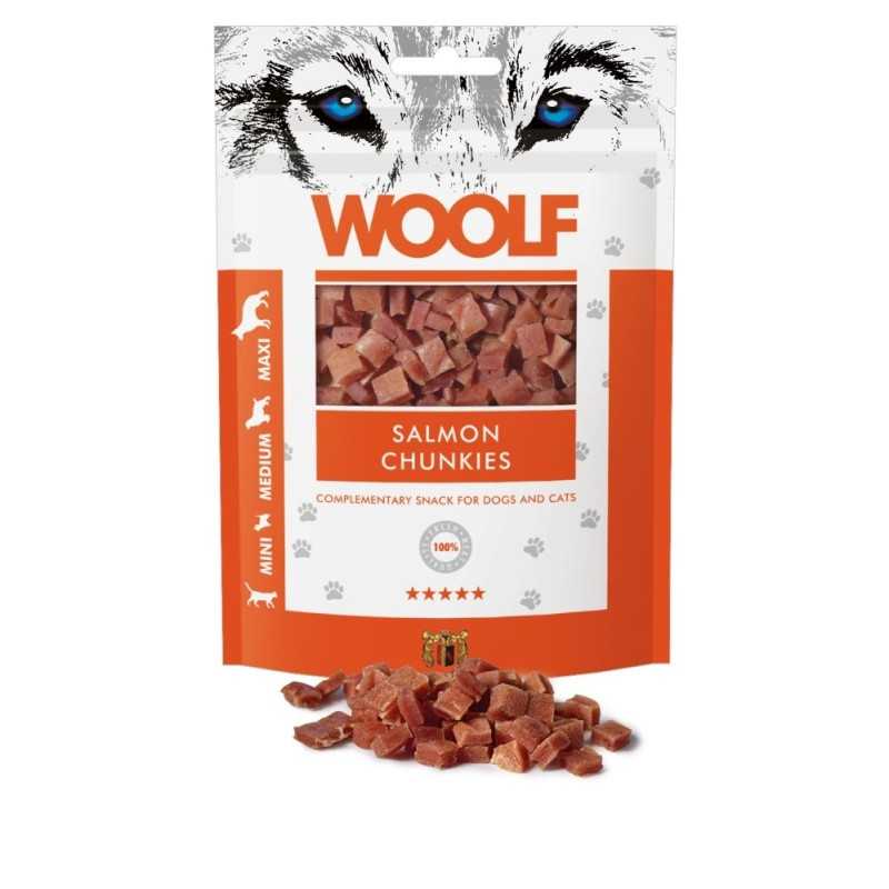 Woolf Dog/Cat Salmon Chunkies 100 g
