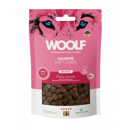 Csemege Woolf Dog Soft Cubes Lazac 100 g