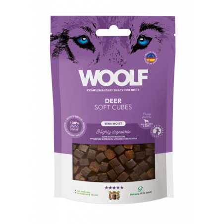 Woolf Dog Soft Cubes Deer 100 g