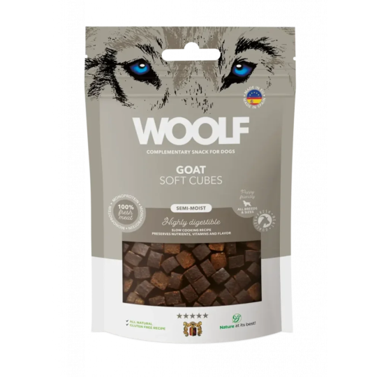 Woolf Dog Soft Cubes Goat 100 g