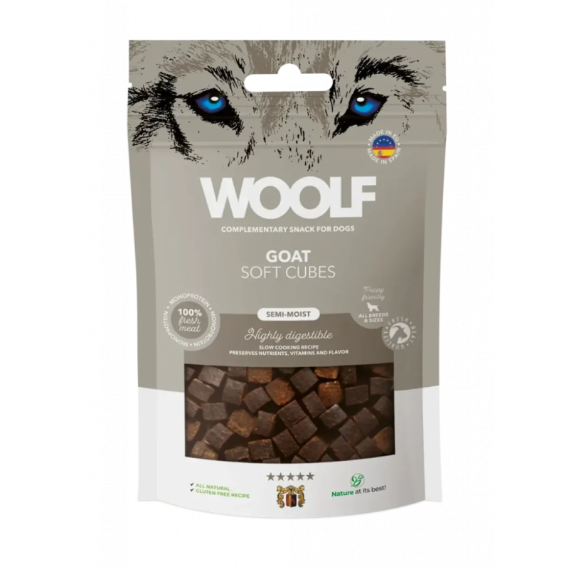 Woolf Dog Soft Cubes Goat 100 g