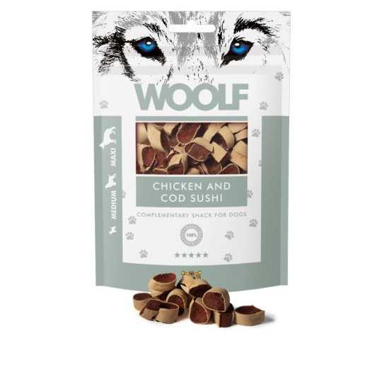 Woolf Dog jutalomfalat – csirke- és tőkehal-sushi, 100 g
