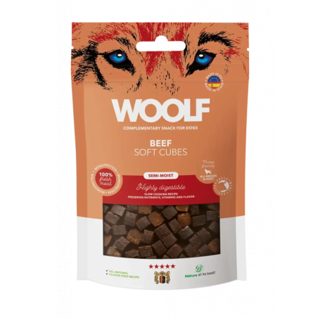 Woolf Dog Soft Cubes Beef 100 g