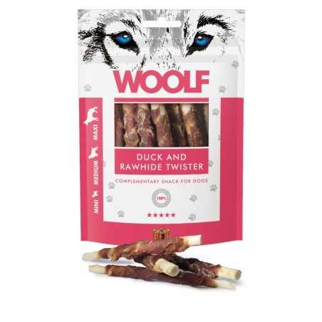 Woolf Dog Duck and Rawhide Twister 100g