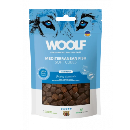 Woolf Dog Soft Cubes Mediterranean Fish 100 g