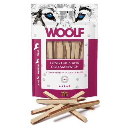 Jutalomfalat Woolf Dog Duck & Codfish Soft Sandwich LONG 100 g