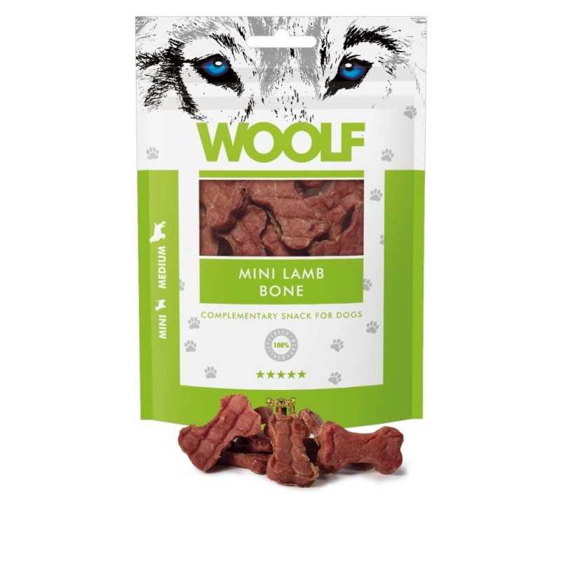 Woolf kutyajutalomfalat – bárányhúsos mini csontocskák, 100 g