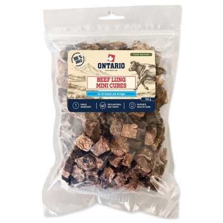 Ontario Pure Nature finomság szárított mini kockák marhatüdőből 150 g