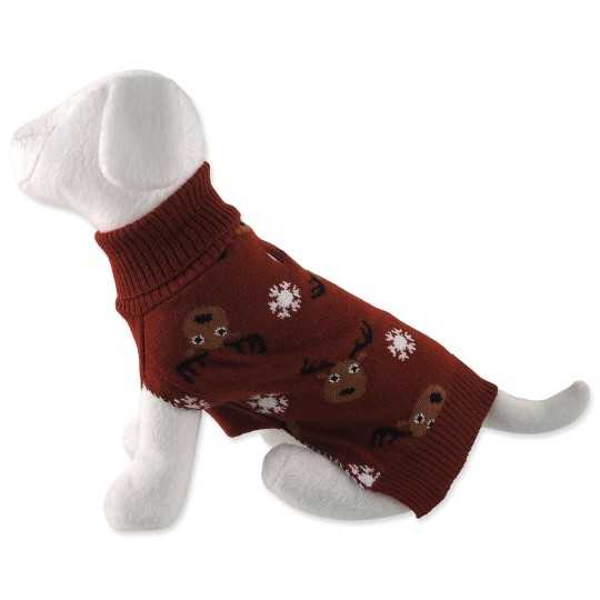Dog Fantasy Winter Tale barna pulóver