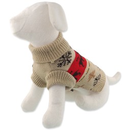 Dog Fantasy Winter Tale karácsonyi kötött pulóver szarvasokkal