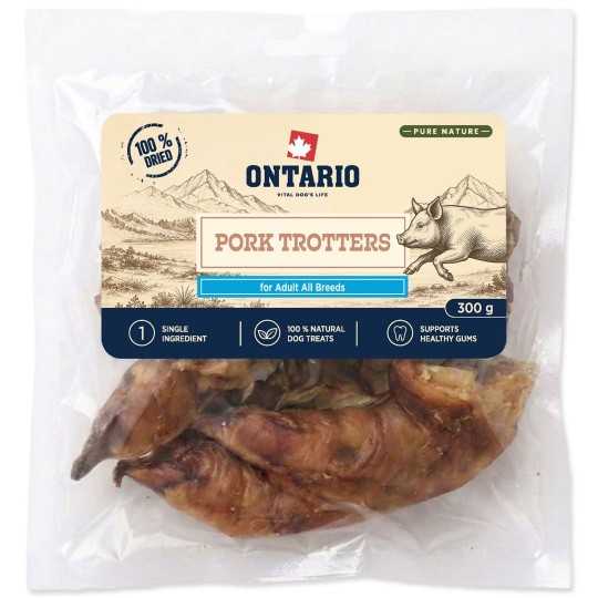 Ontario Pure Nature Csemege Szárított Sertéslábak, 300 g