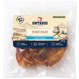 Ontario Pure Nature Csemege Szárított Sertésfül, 100 g
